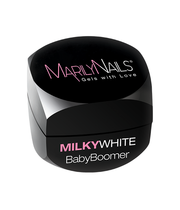 MarilyNails Babyboomer milky white gel