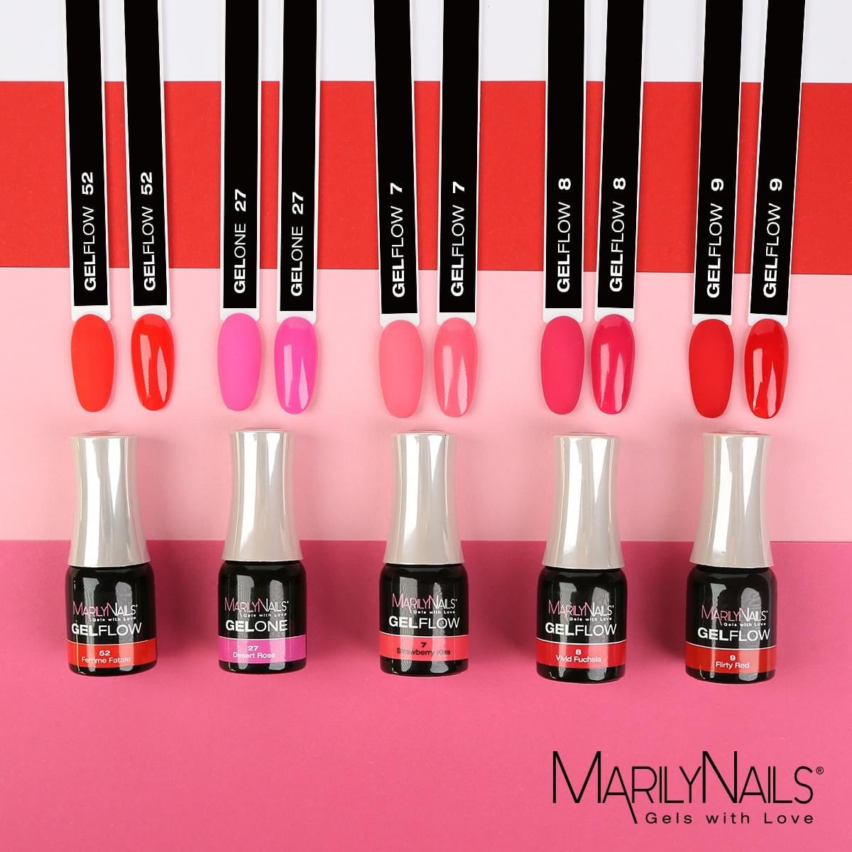 MarilyNails GelFlow - 7 Strawberry kiss