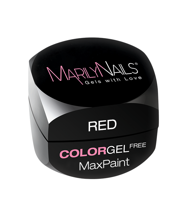 MarilyNails MaxPaint color gel - Red